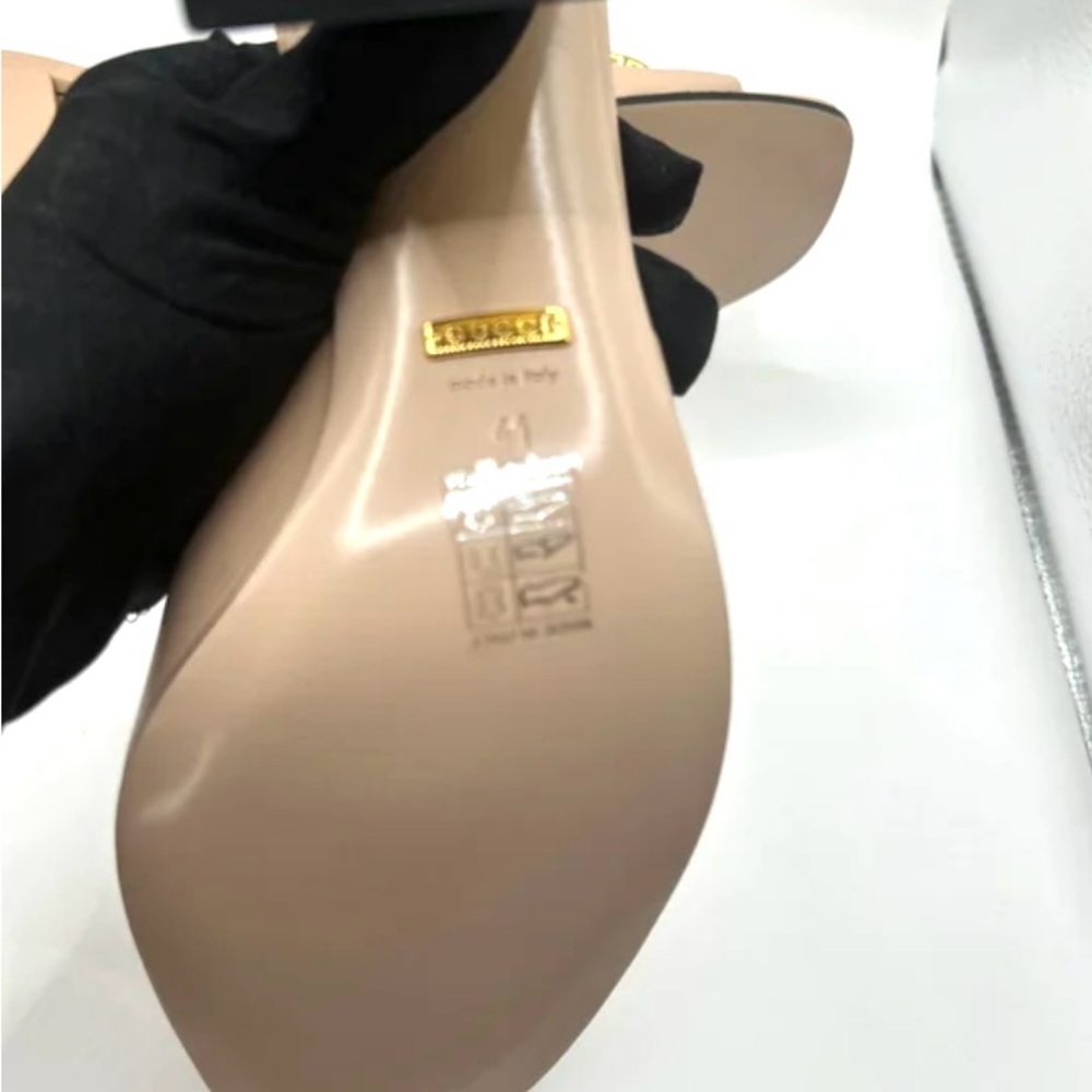 ๐SOLD๐ Gucci Pink & Gold-Tone Horsebit Mules - size 41 new - Picture 4 of 11